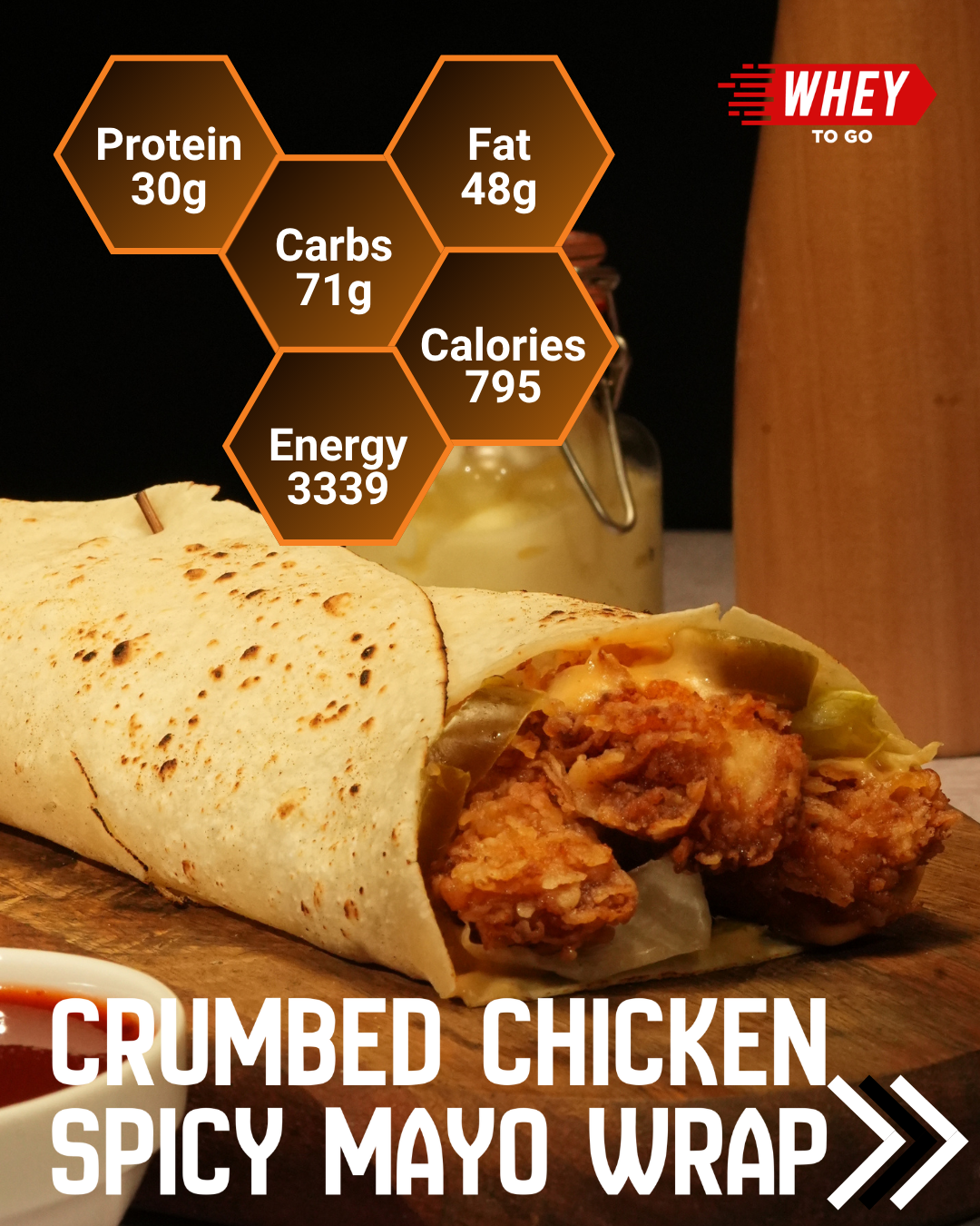Crumbed_Chicken_Spicy_Mayo Wrap_Macros