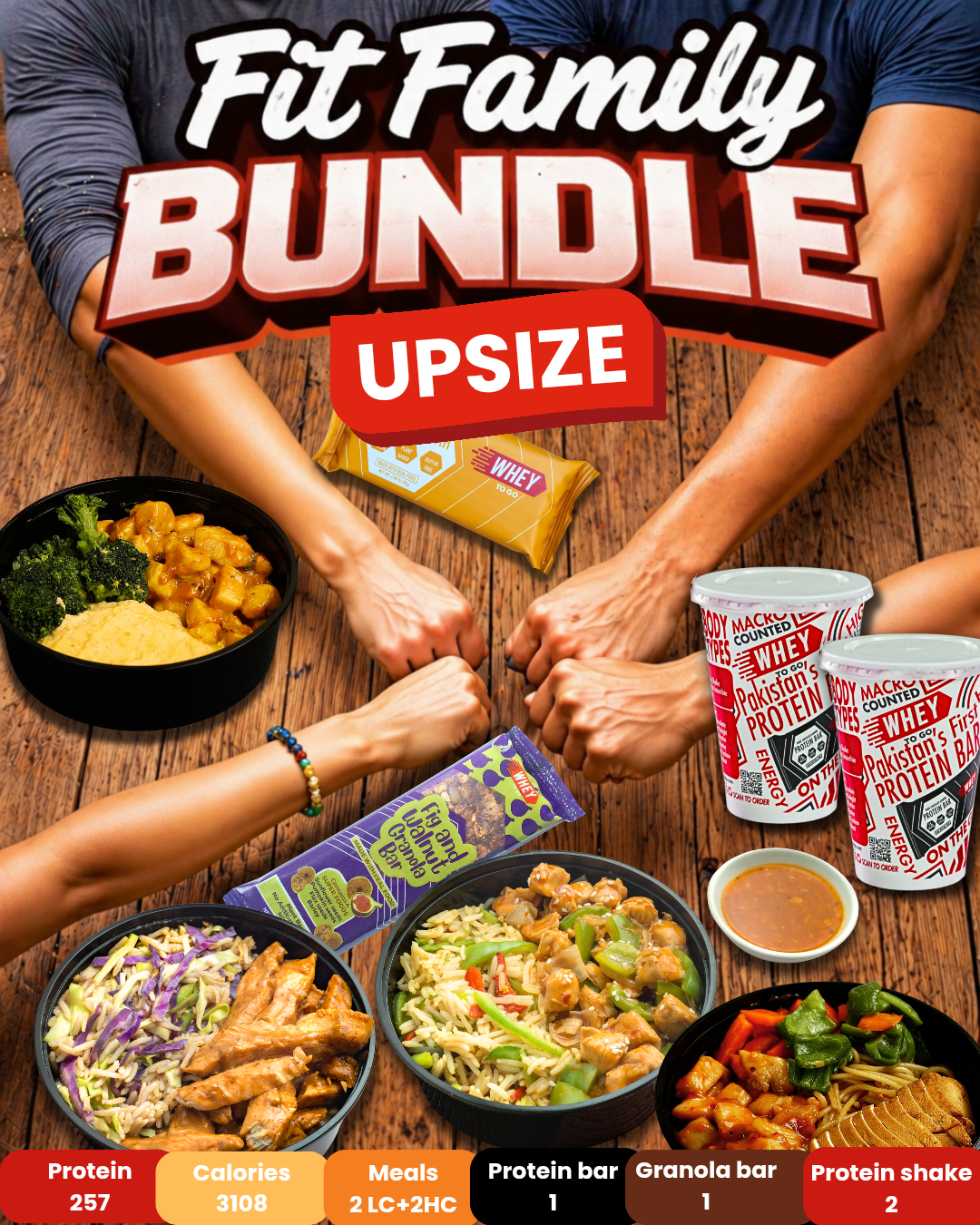 Fit Family Bundle Upsize - Whey To Go