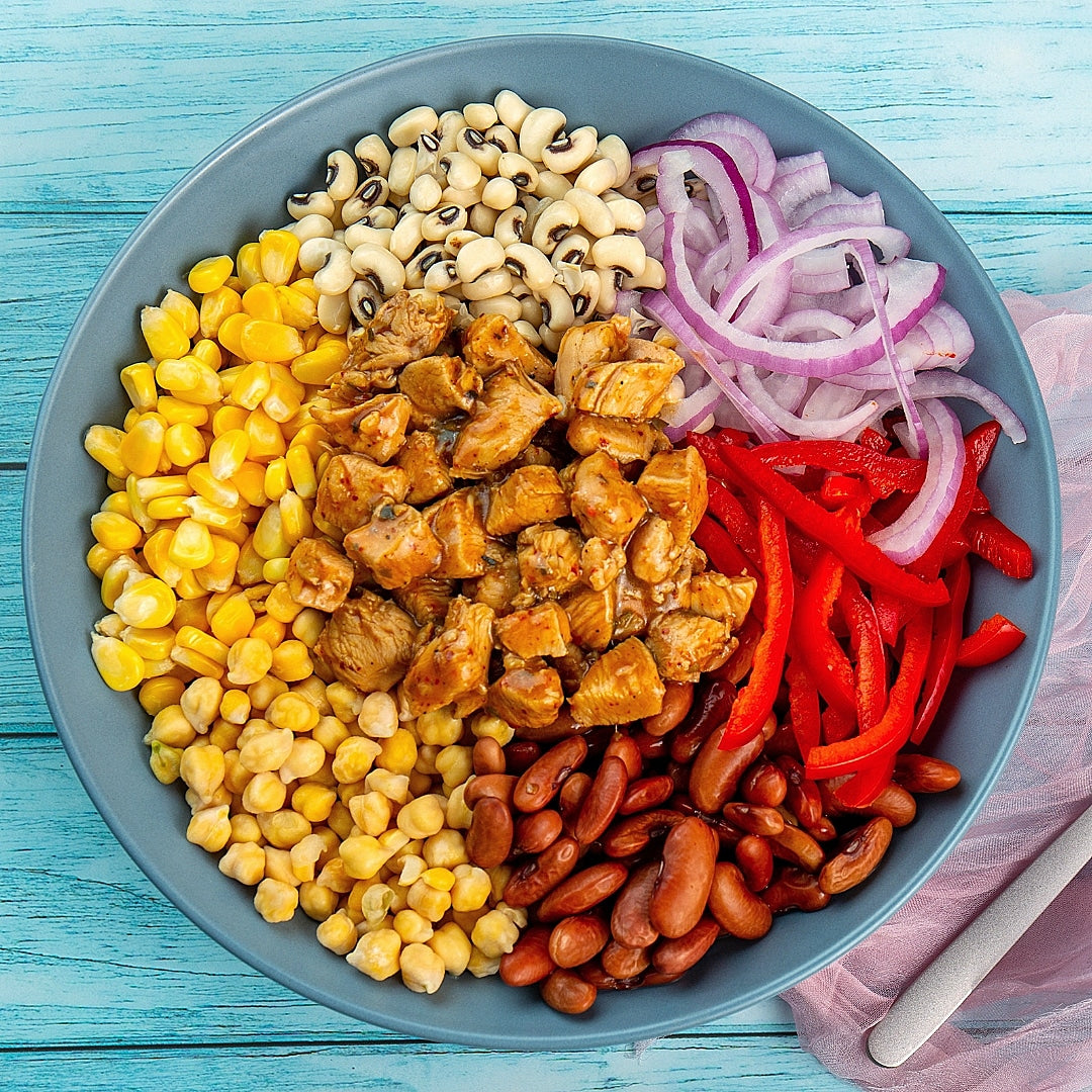 Mexican Bean Salad, High Protein Meal, WHEY TO GO