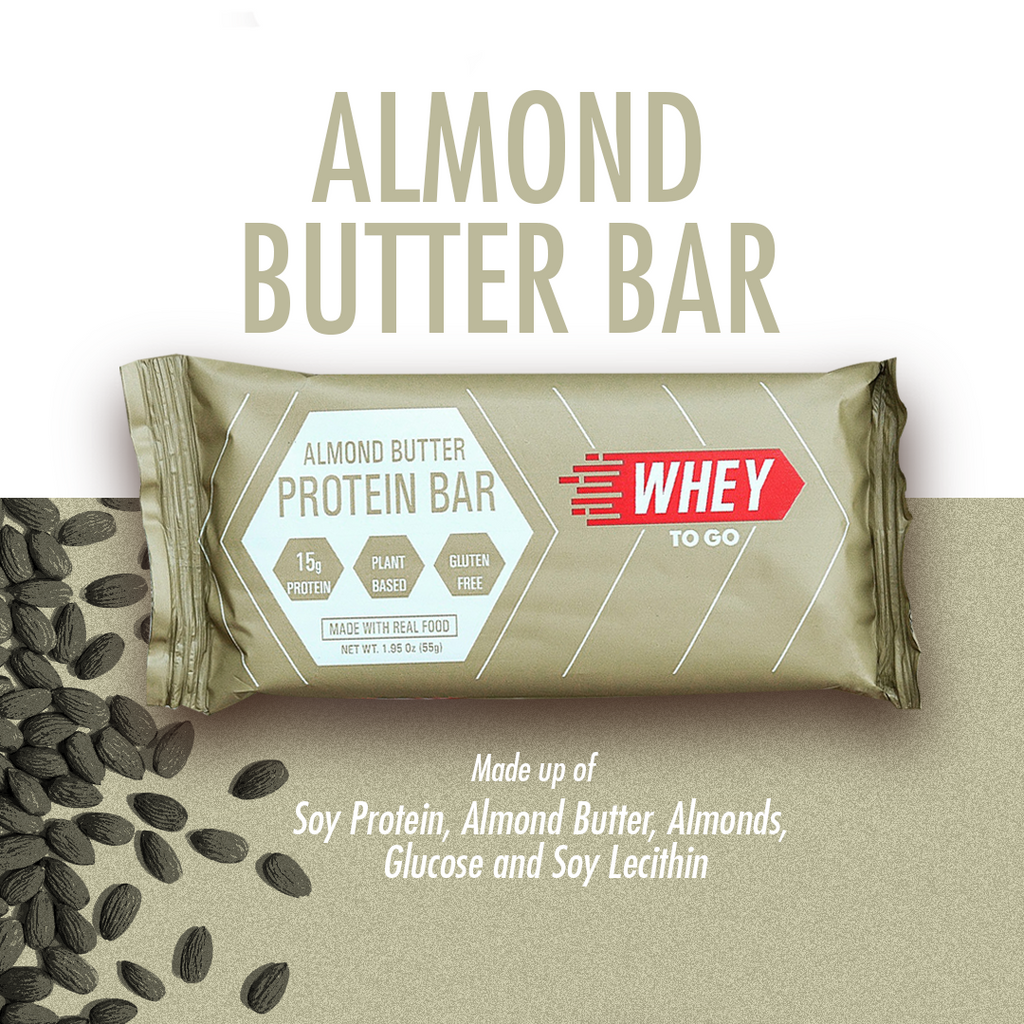 WHEY TO GO Almond Butter Protein Bar Ingredients