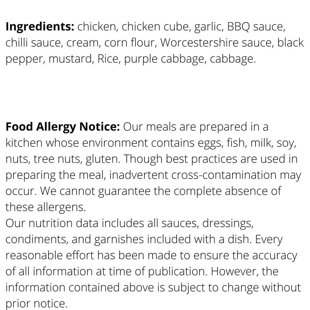 Ingredients - WHEY TO GO