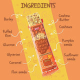Cashew Caramel GranolaBar WHEY TO GO Ingredients