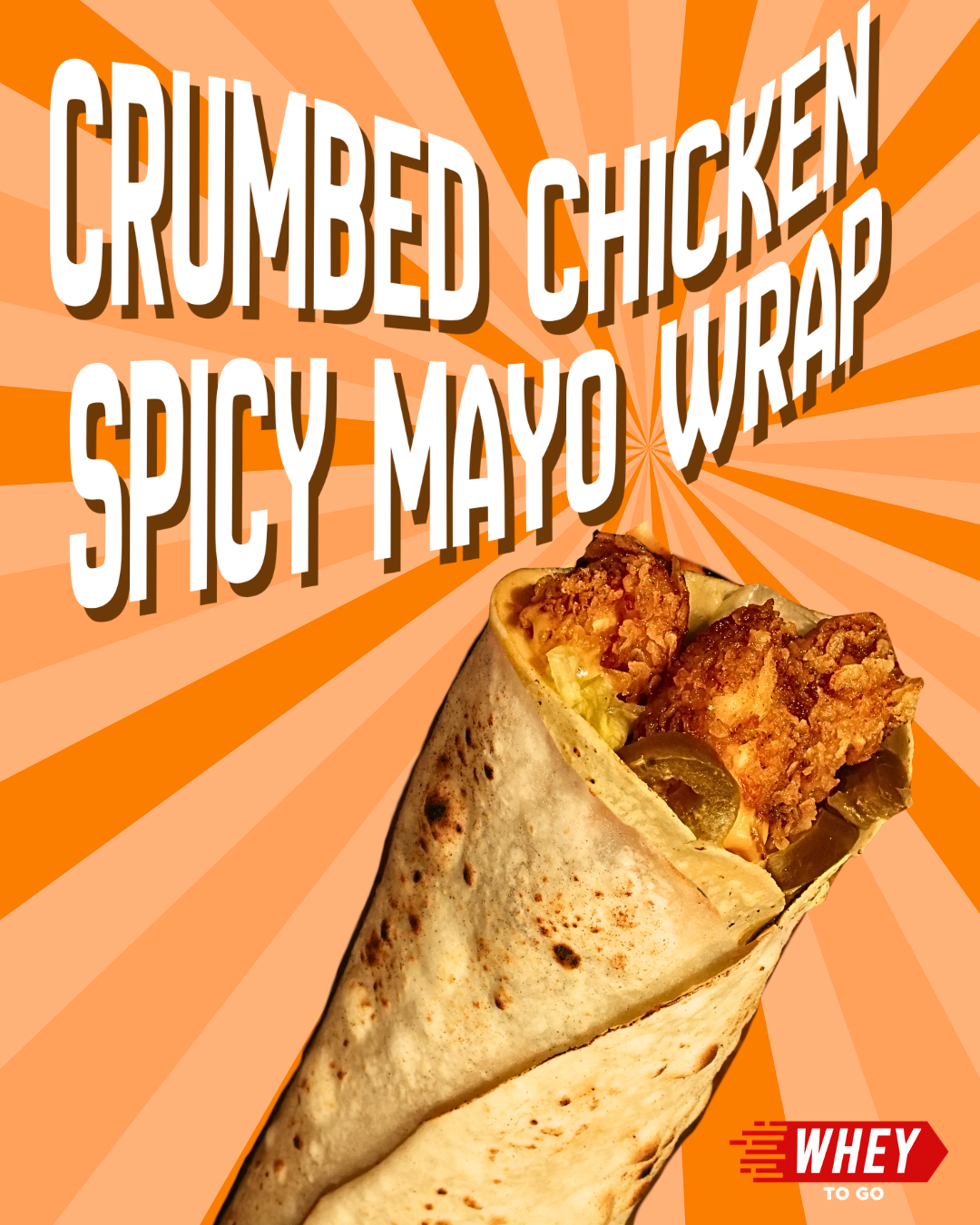 crumbed chicken spicy mayo wrap