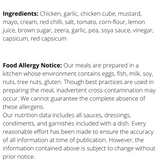 Ingredients - WHEY TO GO