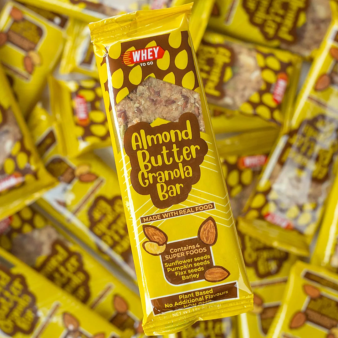 Almond Butter GranolaBar WHEY TO GO