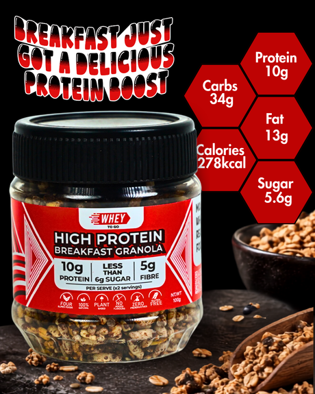High Protein Breakfast Granola - WHEY TO GO
