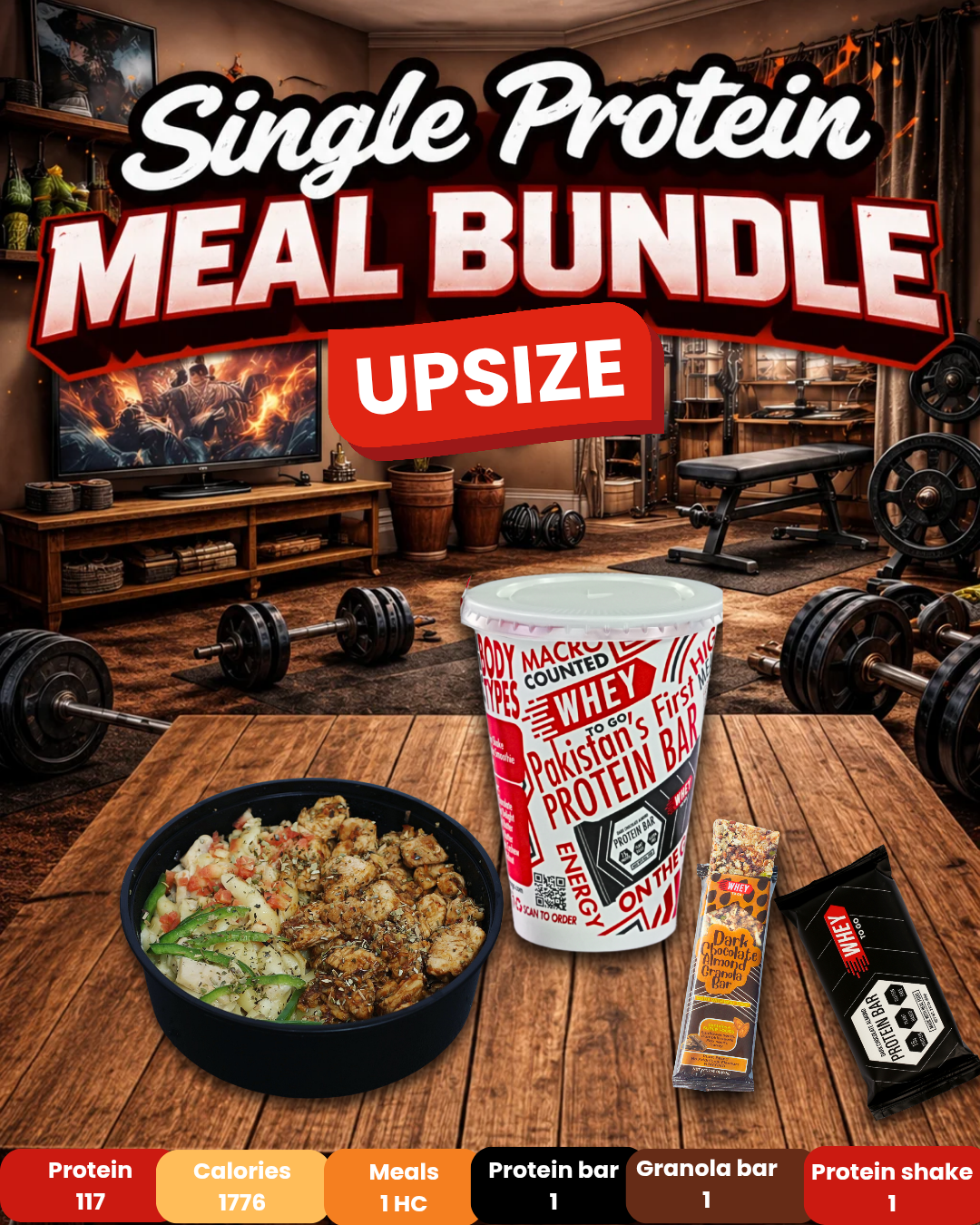 Single Protein Meal Bundle Upsize - Whey To Go