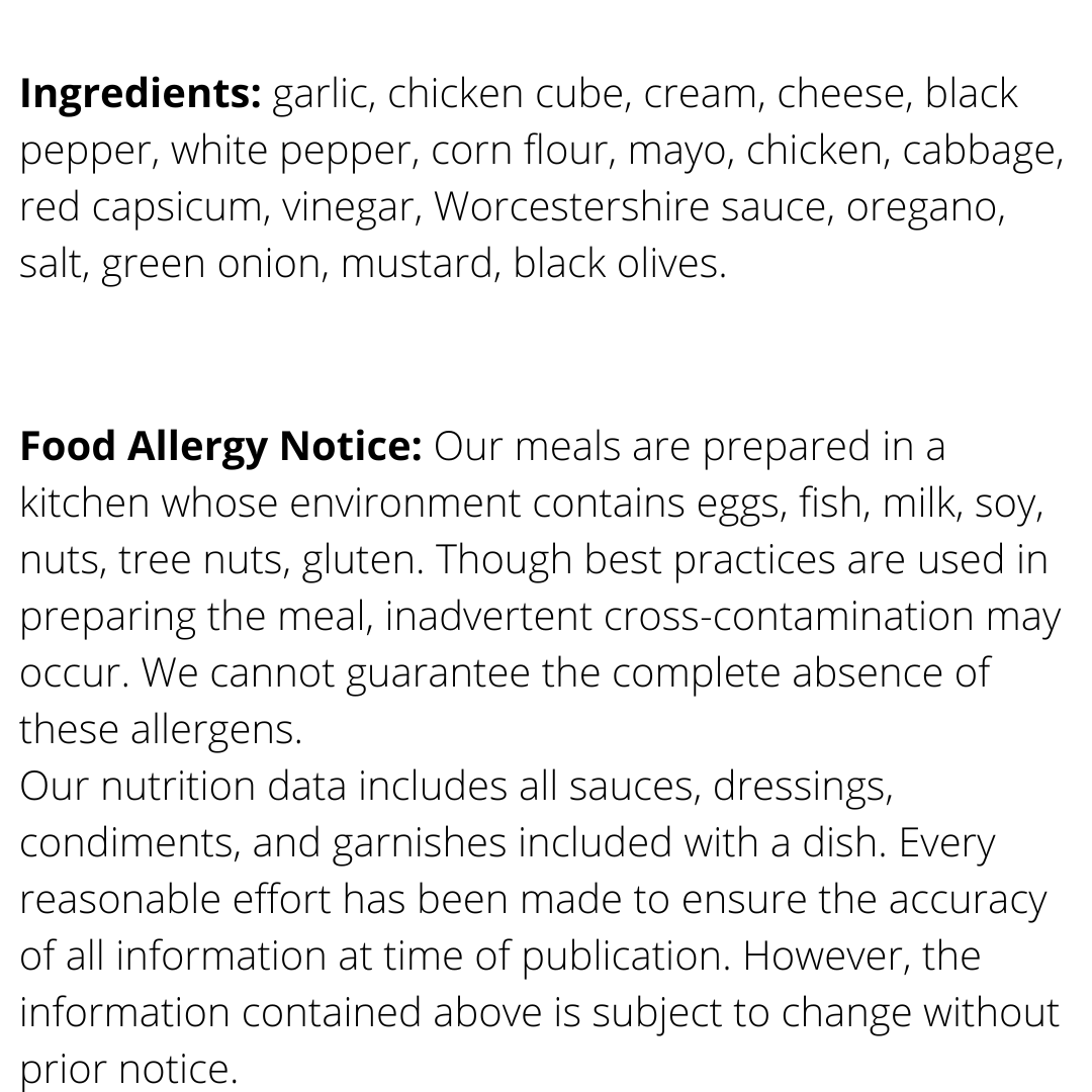 Ingredients - WHEY TO GO