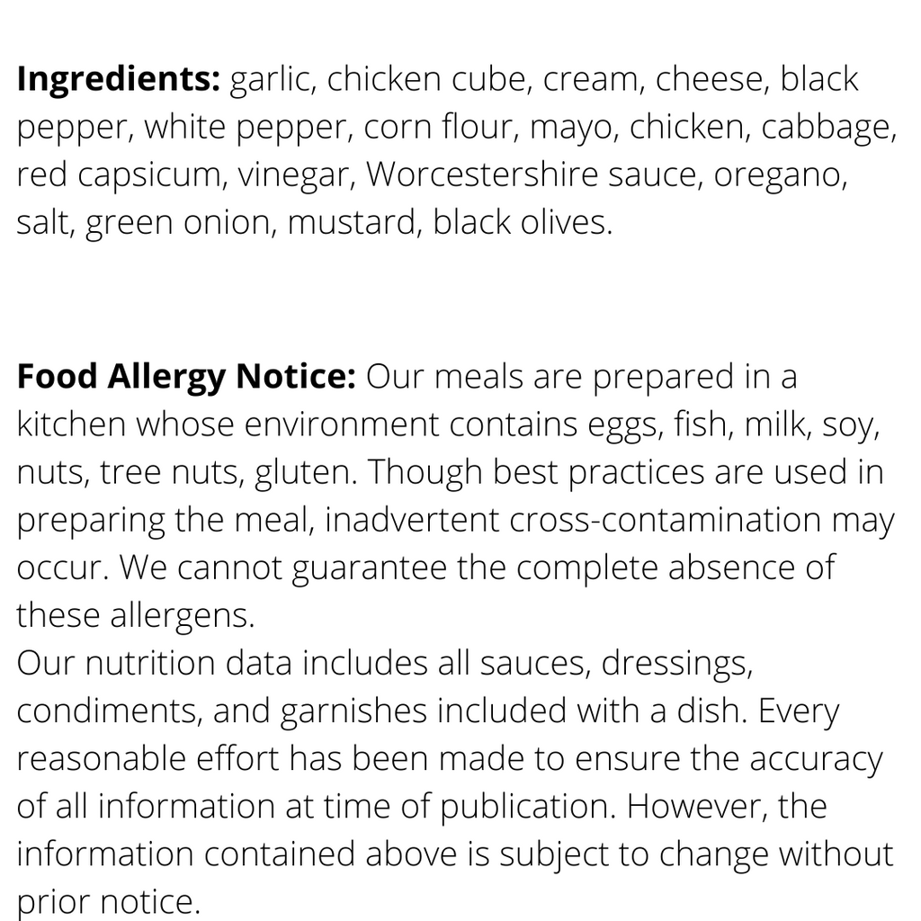 Ingredients - WHEY TO GO