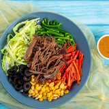 Pulled Beef Salad, High Protein Meal, WHEY TO GO